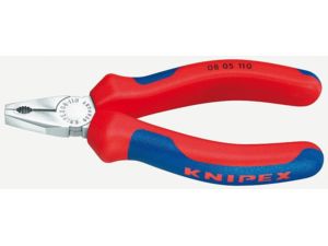 Malé kombinované kleště 110 mm KNIPEX 08 05 110 - chromováno, vícesložkové návleky
