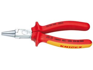 Kleště s kulatými čelistmi 160 mm VDE (1000 V). KNIPEX 22 06 160 - chromováno, vícesložkové návleky