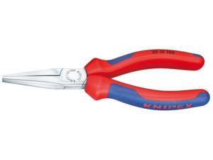 Ploché kleště typu Langbeck (s prodlouženými čelistmi) 160 mm KNIPEX 30 15 160 - chromováno, vícesložkové návleky
