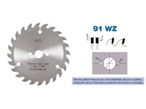Pilový kotouč s SK <br />ø 200 x 2,8/1,8 x ø 30 - 40 WZ, <br />typ 22 5391