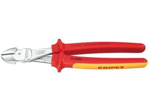 Silové boční štípací kleště 250 mm KNIPEX 74 06 250 - 1000V. Chromováno, vícesložkové návleky VDE