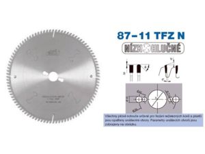 Pilový kotouč s SK <br />ø 400 x 3,6 x ø 30 - 120 TFZ N, <br />typ 22 5387-11