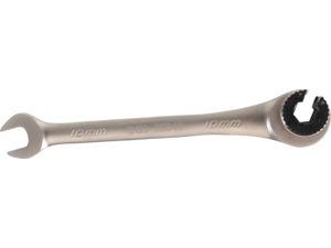 Otevřený očkoplochý klíč 10 mm s ráčnou BGS1030840 pro převlečné matice