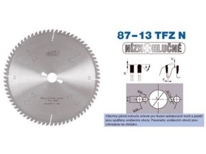 Pilový kotouč s SK <br />ø 300 x 3,2 x ø 30 - 72 TFZ N, <br />typ 22 5387-13
