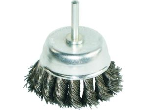 Hrncový kartáč se stopkou BGS371210E pr. 75 mm, stopka 6 mm, copanový, ocelový drát
