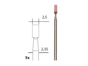 Stopkové brousky Proxxon. Korund - válec 2,5 mm - 5ks