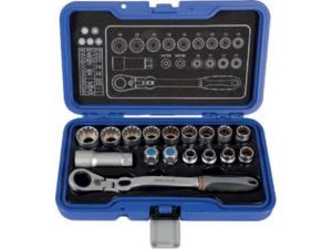 Gola sada 1/4" - Projahn 17 dílů GearTech s průchozí ráčnou