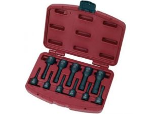 Souprava vytahováků zalomených šroubů 3/8'+1/2' + 2-16mm 11ks KRAFTWERK