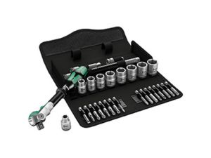 WERA 004049 Sada ráčnová Zyklop Speed 8100 SB 9, 29 d. upínací část 3/8"- coulová