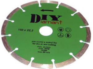 Segmentový diamantový řezný kotouč DIY (průměr 180 mm)