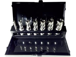 Jádrový vrták HSS-Eco pr. 12 - 22 mm, 6ti dílná sada (hl.vrtání 25 mm)