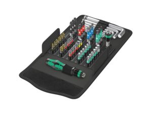 Wera 057460 Bity a zástrčné klíče Kraftform Kompakt 100 s držákem 889/4/1 K (Sada 52 dílů)