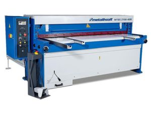 Elektrické nůžky na plech Metallkraft MTBS 2100-40 B s NC řízeným zadním dorazem