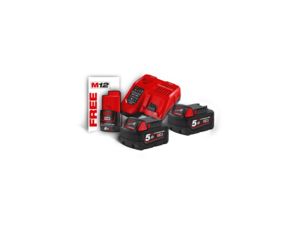 Sada akumulátoru a nabíječky Milwaukee M18 NRG-502 (5,0 Ah)