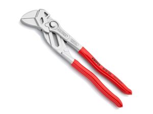 Klešťový klíč 250 mm, Knipex 86 03 250 SB - pochromováno, plastové návleky