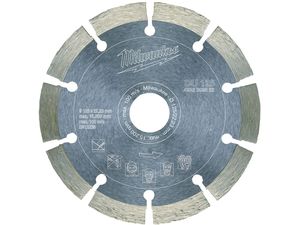 Diamantový rozbrušovací kotouč Milwaukee DU 125