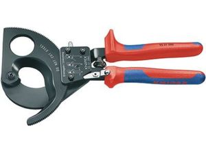 Kleště na kabely 280 mm KNIPEX 95 31 280 - leštěná hlava, plastové návleky