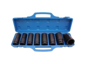 hlavice nástrčné 1/2" 10,0 - 24,0 mm, 10 dílů, tvrzené prodloužené
