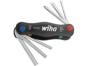 Zástrčné klíče Wiha 24859. Sklopný držák PocketStar. Sada 6 dílů