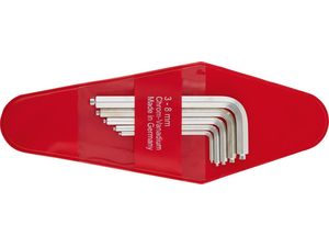 Zástrčné šestihranné klíče (inbus) s nosem 3-8x mm HaFu