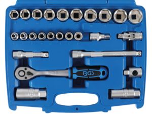 Gola sada 3/8" (6 ÷ 24 mm) BGS102227 Super Lock. 26 dílů v kufru