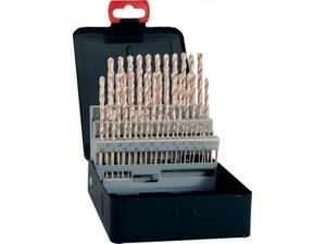 Sada spirálových vrtáků DIN338 HSS vybrušovaný typ N 1-10mm FORTIS