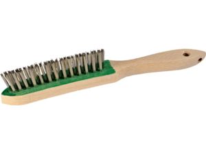 Kartáč na koutové svary V4A hladký, 3-řadový 0,3mm ZEINTRA