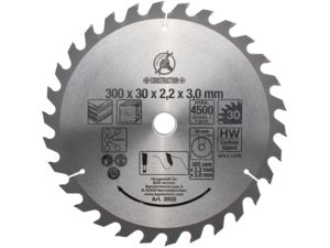 Pilový SK kotouč Kraftmann pr. 300 x 30 x 3,2 mm, 30 zubů BGS103955