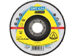 Brusný lamelový kotouč SMT624 vypouklý 125mm K40 Klingspor