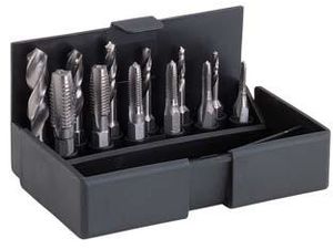 Bity Völkel 1/4" s závitníky M3 ÷ M10 a vrtáky 2,5 ÷ 8,5 mm (Sada 13 dílů)