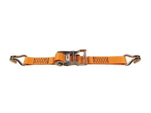 Upínací dvoudílný pás CLIA s ráčnou 35 mm x 8 m. Oranžový, do 2 t EN 12195-2