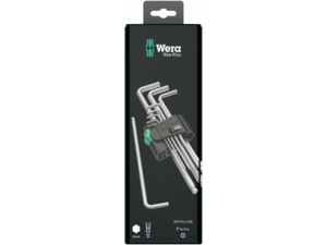 Wera 073391 Zástrčné klíče inbus 950/9 Hex-Plus 1 SB. Sada 9 ks chromované