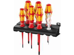 Wera 006480 Šroubováky Kraftform Plus 160 iS/7 Rack (Sada 7 dílů + stojánek)