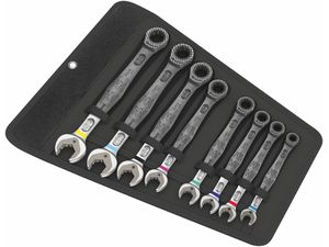 Wera 020012 Očkoploché ráčnové palcové klíče 5/16 ÷ 3/4" 6000 Joker 8 Imperial Set 1 (Palcová sada 8 dílů)