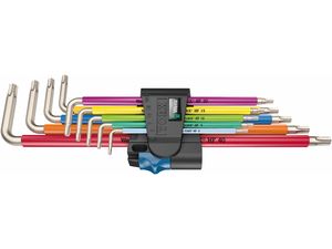 Wera 022689 Zástrčné klíče 3967/9 TX SXL Multicolour HF Stainless 1 s přidržovací funkcí, nerezová ocel (Sada 9 dílů)