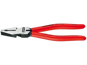 Silové kombinované kleště 180 mm. KNIPEX 02 01 180 - leštěno, plastové návleky