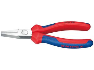 Ploché kleště 160 mm KNIPEX 20 02 160 - leštěná hlava, vícesložkové návleky