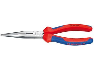 Půlkulaté kleště s břity (zobákovité) 200 mm KNIPEX 26 12 200 - leštěná hlava, vícesložkové návleky