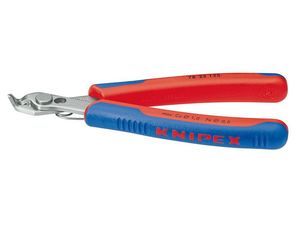 Stříhací kleště ELECTRONIC Super-Knips 125 mm KNIPEX 78 23 125 - chromováno, plastové návleky