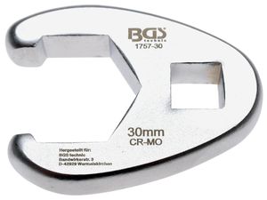 Plochý otevřený klíč 1/2" - 30 mm BGS101757-30