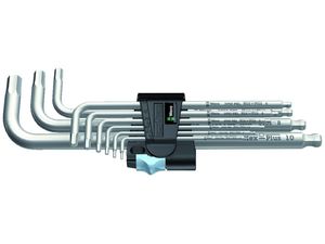 Wera 022720 Zástrčné klíče inbus 3950/9 Hex-Plus Stainless 1, nerezová ocel (Sada 9 dílů)