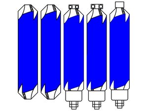 Sada 5 ks obrysových fréz s povlakem SPEEDY KT028B (INOX)
