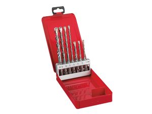 Vrtáky SDS-Plus Milwaukee M2 (dvoubřité) průměr 5 ÷ 12 mm Sada 7 ks v kazetě