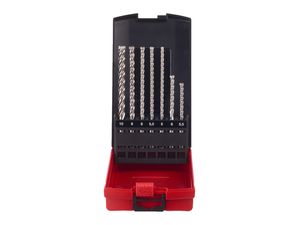 Vrtáky SDS-Plus Milwaukee MX4 (čtyřbřité) průměr 5 ÷ 10 mm. Sada 7 ks v kazetě