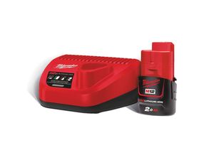 Sada akumulátoru a nabíječky Milwaukee M12 NRG-201 (2,0 Ah)