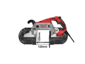 Pásová pila Milwaukee BS 125 v kufru