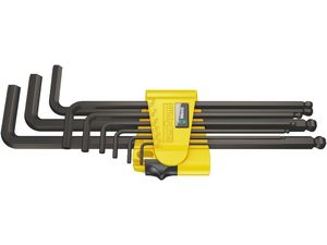 Wera 022171 Zástrčné klíče inbus 950/9 Hex-Plus Imperial 1, palcové, BlackLaser (Sada 9 dílů)