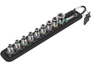 Wera 003880 Nástrčné hlavice Zyklop 4 ÷ 13 mm Belt A 1, přidržovací funkce, upínací část 1/4" (10 dílů)