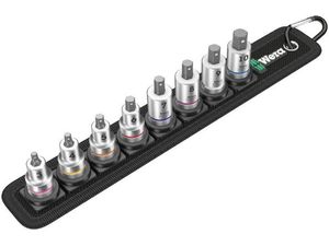 Wera 003971 Zástrčné hlavice inbus Zyklop 3/8" Belt B 2 s přidržovací funkcí (Sada 8 dílů)