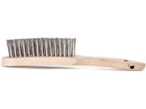 Ruční kartáč 290 mm na koutové sváry Lessmann, nerezový ocelový drát, hladký, 3-řadový